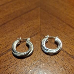 Silver Hoop Earrings